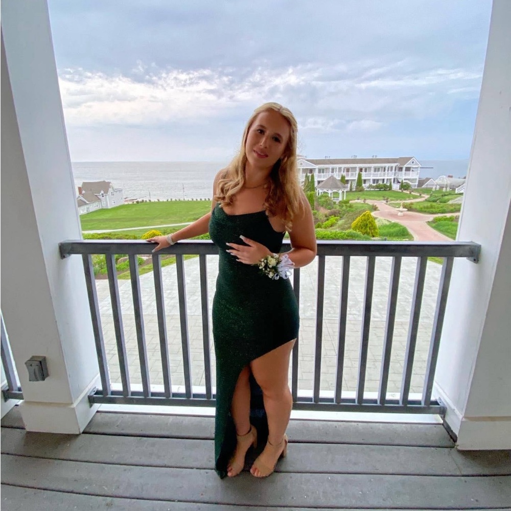 Green formal dress